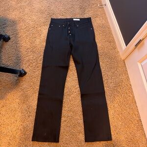 Gustin Men's Black Straight Jeans